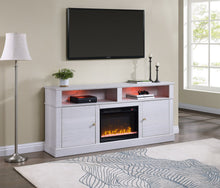 Load image into Gallery viewer, Terra - TV Stand Console With Fireplace - White Walnut