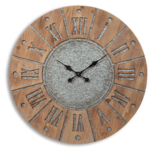 Load image into Gallery viewer, Payson - Wall Clock - Antique Gray / Natural