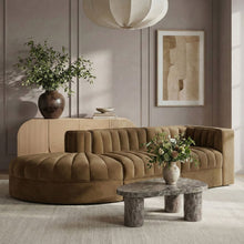 Load image into Gallery viewer, Rummi - Velvet Performance Fabric Upholstered 3 Piece Modular Sectional