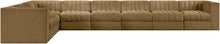 Load image into Gallery viewer, Rummi - Velvet Performance Fabric Upholstered 8 Piece Modular Sectional (With 3 Corner Chairs)