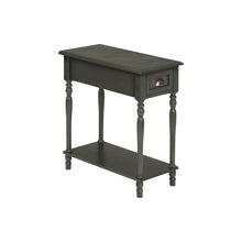 Load image into Gallery viewer, Accent Side Table, 2 Tier, Storage Drawer, Stylish Traditional Design