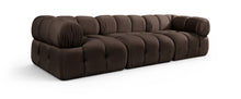Load image into Gallery viewer, Orin - Velvet Performance Fabric Upholstered 3 Piece Modular Sofa