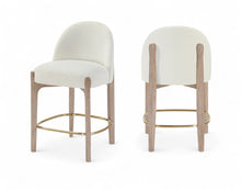 Load image into Gallery viewer, Torino - Counter Stool With Brushed Natural Base
