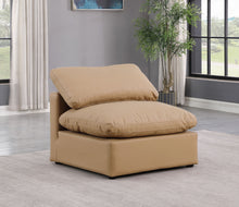 Load image into Gallery viewer, Indulge - Faux Leather Armless Chair - Tan