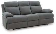 Load image into Gallery viewer, Side-Swipe Reclining Sofa with Drop Down Table
