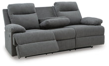 Load image into Gallery viewer, Side-Swipe Reclining Sofa with Drop Down Table