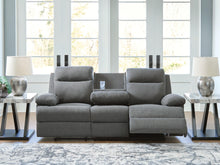 Load image into Gallery viewer, Side-Swipe Reclining Sofa with Drop Down Table