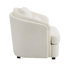 Load image into Gallery viewer, Mariko - Linen Chair With 1 Toss Pillow - Beige