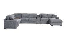 Load image into Gallery viewer, Celine - Fabric Corner Sectional Sofa With Right-Facing Chaise, Cupholders, And Charging Ports