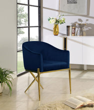 Load image into Gallery viewer, Xavier - Dining Chair with Gold Legs