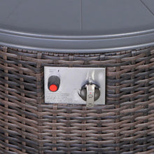 Load image into Gallery viewer, Outdoor Fire Pit Table With Lid - Espresso