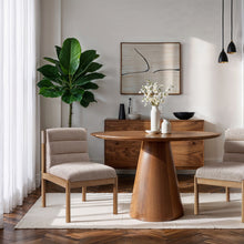 Load image into Gallery viewer, Eloura - Linen Textured Fabric Upholstered Dining Chair (Set of 2)