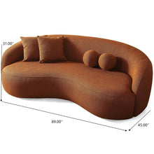 Load image into Gallery viewer, Drake - Japandi Style Curvy Boucle Sofa