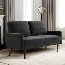 Load image into Gallery viewer, Loveseat Sofa, European Style With Sleek Design, Modern & Vintage Flair, Upholstered 2 Seater Couch