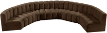 Load image into Gallery viewer, Arc - Velvet 8 Piece U-Shaped Modular Sofa
