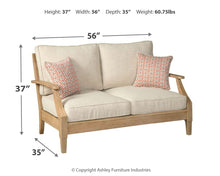 Load image into Gallery viewer, Clare View - Loveseat w/Cushion - Beige