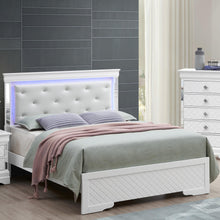Load image into Gallery viewer, Bed With LED Light Accents Headboard