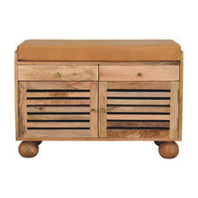 Load image into Gallery viewer, Shutter Shoe Rack With 2 Drawers - Beige