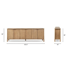 Load image into Gallery viewer, Nolan - 6 Door Sideboard - Brown