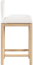 Load image into Gallery viewer, Conrad - Velvet Counter Stool With Natural Legs