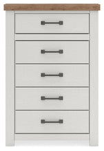 Load image into Gallery viewer, Savonport - Five Drawer Chest - White / Brown