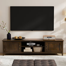 Load image into Gallery viewer, Burlington - Low TV Media Stand - Mahogany