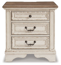 Load image into Gallery viewer, Realyn - Three Drawer Night Stand - White / Brown / Beige