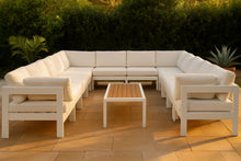 Load image into Gallery viewer, Nizuc - Outdoor Patio 12 Piece Modular Sectional With White Frame