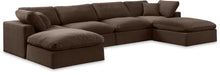 Load image into Gallery viewer, Comfy - 6 Piece Velvet Modular Double Chaise Sectional