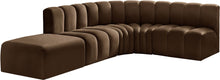 Load image into Gallery viewer, Arc - Velvet 5 Piece Corner Modular Sofa