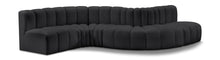 Load image into Gallery viewer, Arc - Faux Leather 6 Piece Curved Modular Sofa