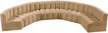 Load image into Gallery viewer, Arc - Velvet 8 Piece U-Shaped Modular Sofa