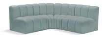 Load image into Gallery viewer, Arc - Faux Leather 4 Piece Corner Modular Sofa