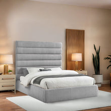 Load image into Gallery viewer, Adam - Linen Fabric Bed With 70.5" Headboard