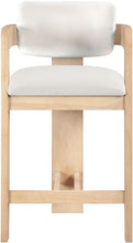 Load image into Gallery viewer, Sacha - Velvet Stool With Natural Base
