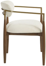 Load image into Gallery viewer, Riccio - Fabric Dining Arm Chair (Set of 2) - Walnut Frame
