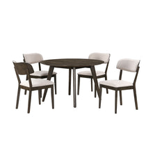 Load image into Gallery viewer, Rex - 48" Round Dining Table & 4 Open Back Chairs - Dark Brown