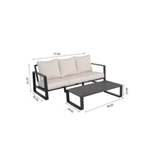Load image into Gallery viewer, Sofa With Rectangular Coffee Table