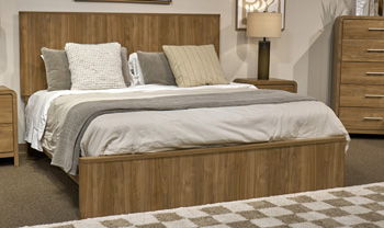 Gramburg - Queen Panel Headboard - Warm Natural Brown