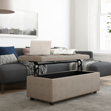 Load image into Gallery viewer, Hamilton - Upholstered Lift Top Rectangular Storage Ottoman