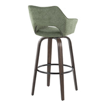 Load image into Gallery viewer, Mustang - Contemporary Fixed Height Barstool With Swivel With Round Footrest (Set of 2)