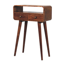 Load image into Gallery viewer, Solid Wood Curved Console Table
