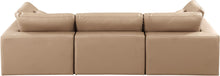 Load image into Gallery viewer, Comfy - Faux Leather Modular Sofa 3 Pieces - Tan