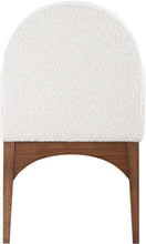 Load image into Gallery viewer, Waldorf - Boucle Dining Arm Chair With Brown Legs