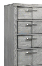 Load image into Gallery viewer, 5 Drawer Chest Book Matched Veneers - Gray