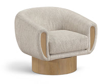 Load image into Gallery viewer, Avella - Interwoven Fabric Swivel Accent Chair - Light Brown Base