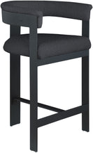 Load image into Gallery viewer, Romeo - Boucle Counter Stool With Black Base (Set of 2)