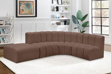 Load image into Gallery viewer, Arc - Faux Leather 5 Piece Corner Modular Sofa