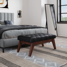 Load image into Gallery viewer, Draper - Upholstered Mid Century Tufted Ottoman Bench
