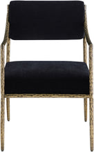 Load image into Gallery viewer, Bastille - Upholstered Dining Arm Chair (Set of 2) - Brass Frame